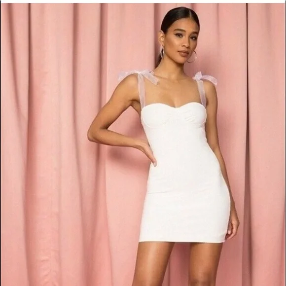 superdown | Dresses | Xxs White Revolve Cotten Mini Dress | Poshmark